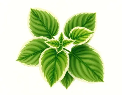 AI-generated watercolor illustration of Hosta 'Lime Meringue' (not a photograph)