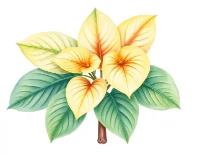 AI-generated watercolor illustration of Hosta 'Lime Wrinkles' (not a photograph)