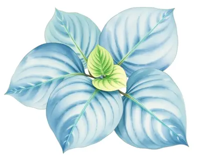 AI-generated watercolor illustration of Hosta 'Limestone Lover' (not a photograph)