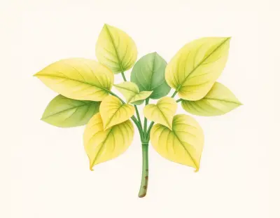 AI-generated watercolor illustration of Hosta 'Little Razor' (not a photograph)