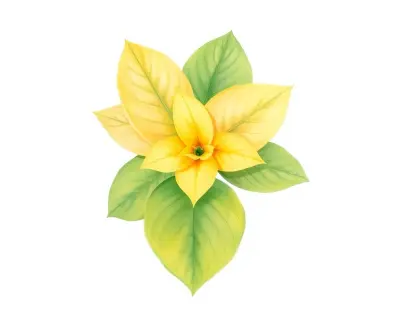 AI-generated watercolor illustration of Hosta 'Little Sister' (not a photograph)
