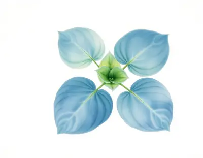 AI-generated watercolor illustration of Hosta 'Little Town Flirt' (not a photograph)