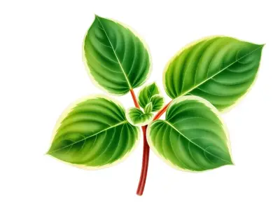 AI-generated watercolor illustration of Hosta 'Little Wonder' (not a photograph)
