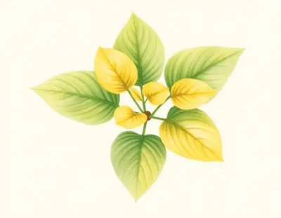 AI-generated watercolor illustration of Hosta 'Lottie Daa' (not a photograph)