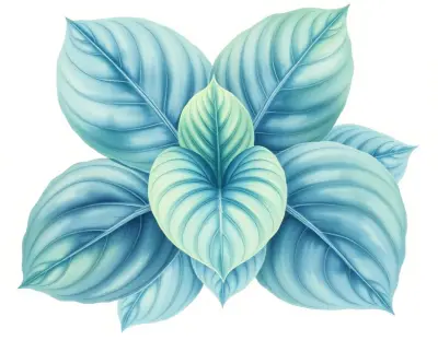 AI-generated watercolor illustration of Hosta 'Lover's Leap' (not a photograph)