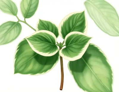 AI-generated watercolor illustration of Hosta 'Lovey Dovey' (not a photograph)