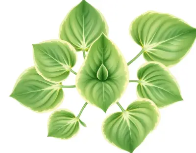 AI-generated watercolor illustration of Hosta 'Lydia's Buffet' (not a photograph)