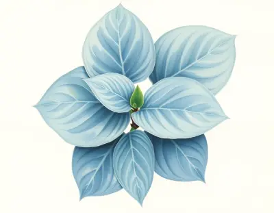 AI-generated watercolor illustration of Hosta 'Madison Mine' (not a photograph)