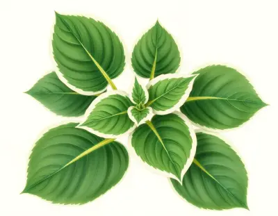 AI-generated watercolor illustration of Hosta 'Marcella' (not a photograph)