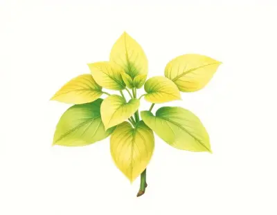 AI-generated watercolor illustration of Hosta 'Marilyn' (not a photograph)