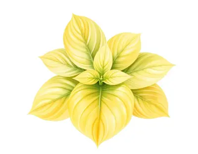 AI-generated watercolor illustration of Hosta 'Marlu's Clayton' (not a photograph)