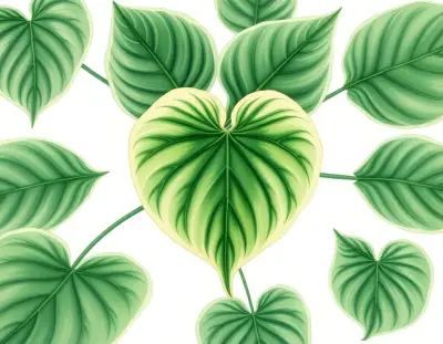 AI-generated watercolor illustration of Hosta 'May T. Watts' (not a photograph)