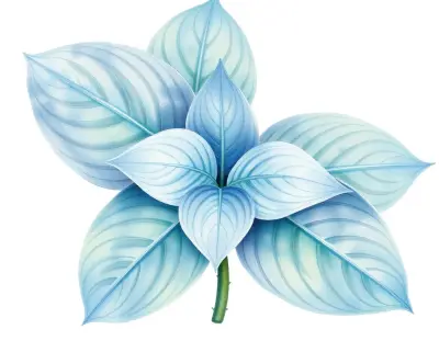 AI-generated watercolor illustration of Hosta 'Mayville' (not a photograph)