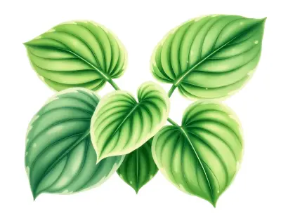 AI-generated watercolor illustration of Hosta 'Merry Sunshine' (not a photograph)