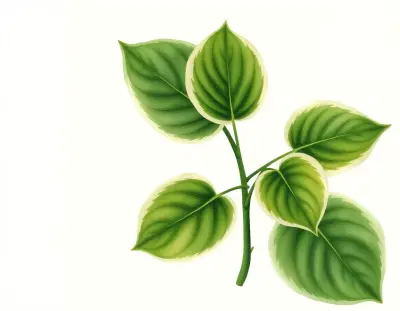 AI-generated watercolor illustration of Hosta 'Milkmaid' (not a photograph)