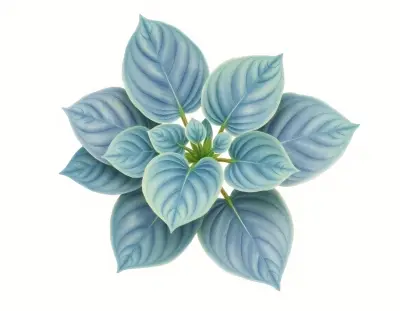 AI-generated watercolor illustration of Hosta 'Miss Linda Smith' (not a photograph)