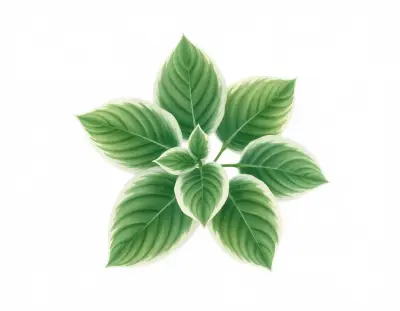 AI-generated watercolor illustration of Hosta 'Miss Maddie' (not a photograph)