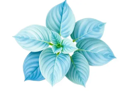 AI-generated watercolor illustration of Hosta 'Mister Gee' (not a photograph)
