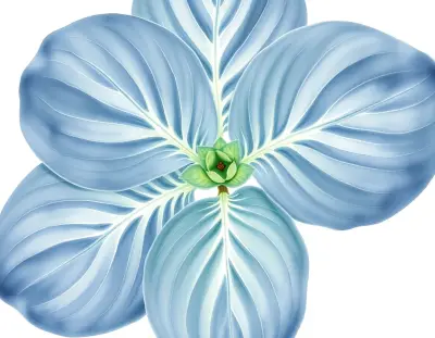 AI-generated watercolor illustration of Hosta 'Modern Dance' (not a photograph)