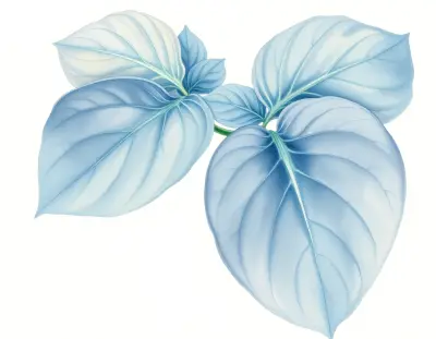 AI-generated watercolor illustration of Hosta 'More Elegant' (not a photograph)