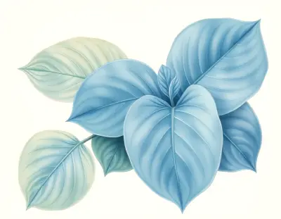 AI-generated watercolor illustration of Hosta 'Mount Everest' (not a photograph)