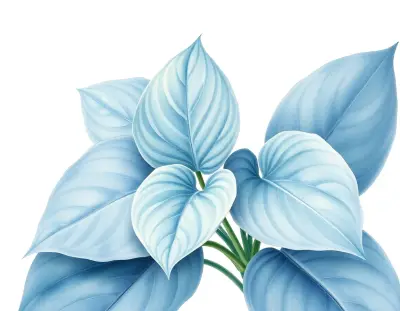 AI-generated watercolor illustration of Hosta 'Mount Hope' (not a photograph)