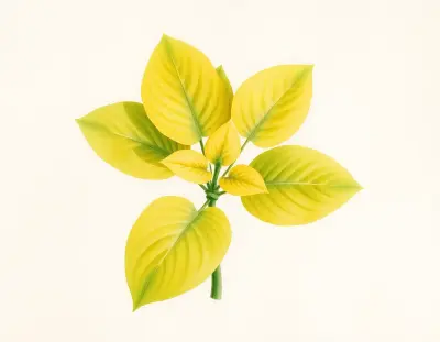 AI-generated watercolor illustration of Hosta 'Muppett' (not a photograph)