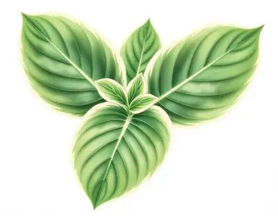AI-generated watercolor illustration of Hosta 'My Child Insook' (not a photograph)