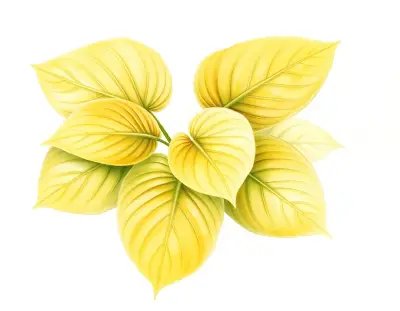 AI-generated watercolor illustration of Hosta 'My Fine Feathered Friend' (not a photograph)
