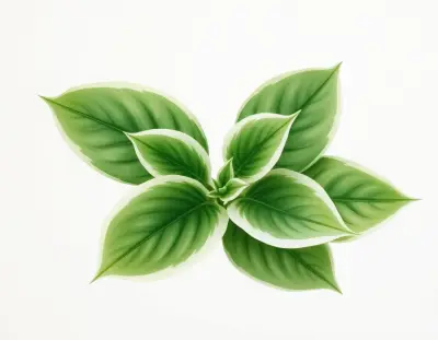AI-generated watercolor illustration of Hosta 'Nanc' (not a photograph)