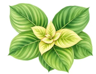 AI-generated watercolor illustration of Hosta 'Nesmith's Giant' (not a photograph)