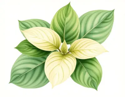 AI-generated watercolor illustration of Hosta 'Nick Balash' (not a photograph)