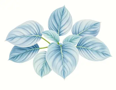 AI-generated watercolor illustration of Hosta 'Night Train' (not a photograph)