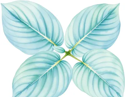 AI-generated watercolor illustration of Hosta 'Nightfall' (not a photograph)