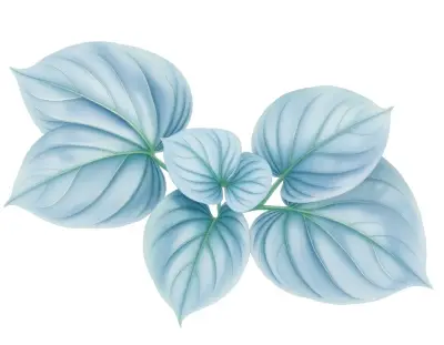 AI-generated watercolor illustration of Hosta 'Nightlife' (not a photograph)