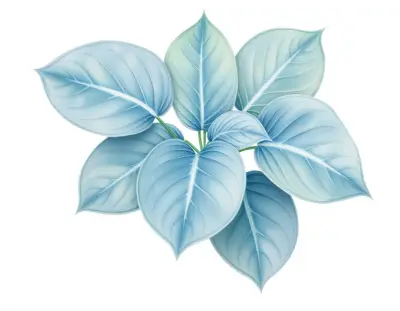 AI-generated watercolor illustration of Hosta 'Noble Eagle' (not a photograph)