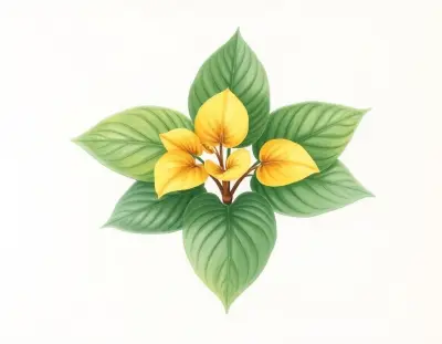 AI-generated watercolor illustration of Hosta 'Ogon Hime Tokudama' (not a photograph)