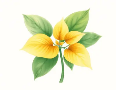 AI-generated watercolor illustration of Hosta 'Oh! Them Golden Slippers' (not a photograph)