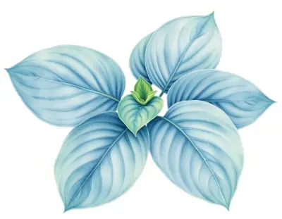 AI-generated watercolor illustration of Hosta 'Ohh! Charlotte!' (not a photograph)