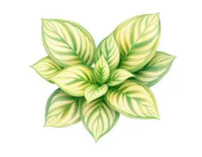 AI-generated watercolor illustration of Hosta 'Orphan Child' (not a photograph)