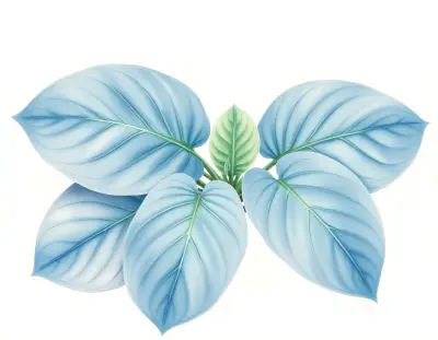 AI-generated watercolor illustration of Hosta 'Pacer' (not a photograph)