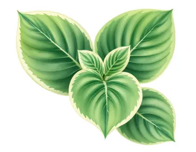 AI-generated watercolor illustration of Hosta 'Parthenon' (not a photograph)
