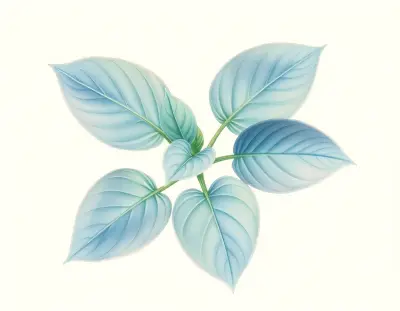 AI-generated watercolor illustration of Hosta 'Patience Plus' (not a photograph)