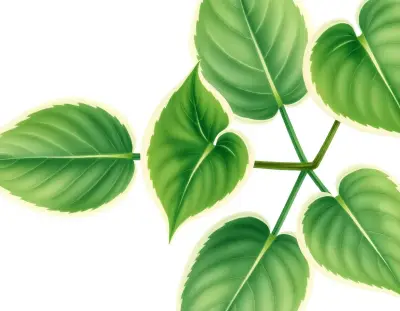 AI-generated watercolor illustration of Hosta 'Peace Pipe' (not a photograph)