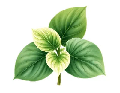 AI-generated watercolor illustration of Hosta 'Peepshow' (not a photograph)
