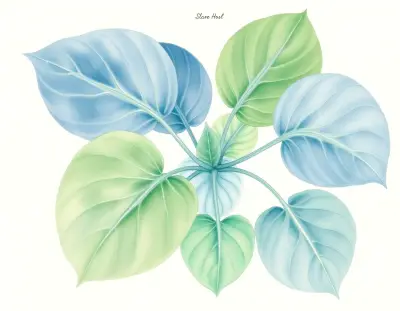 AI-generated watercolor illustration of Hosta 'Persephone' (not a photograph)