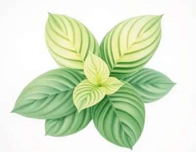 AI-generated watercolor illustration of Hosta 'Pewter Goblet' (not a photograph)