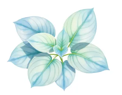 AI-generated watercolor illustration of Hosta 'Pin-up' (not a photograph)