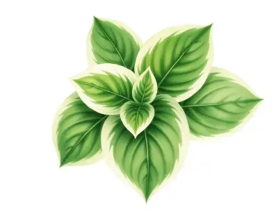 AI-generated watercolor illustration of Hosta 'Pipin the Short' (not a photograph)