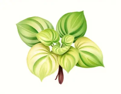 AI-generated watercolor illustration of Hosta 'Pot Scrubber' (not a photograph)